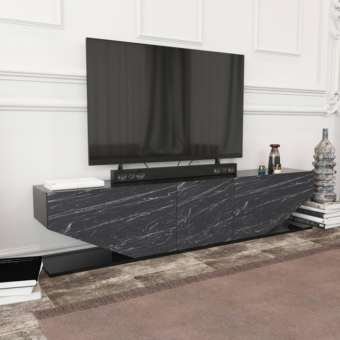 Hanah Home Soporte de TV Negro